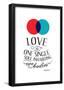 Love Is One Single Soul Inhabiting Two Bodies-null-Framed Poster