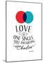 Love Is One Single Soul Inhabiting Two Bodies-null-Mounted Poster