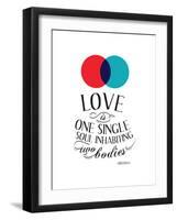 Love Is One Single Soul Inhabiting Two Bodies-null-Framed Art Print