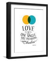 Love Is One Single Soul Inhabiting Two Bodies-null-Framed Art Print