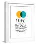 Love Is One Single Soul Inhabiting Two Bodies-null-Framed Art Print