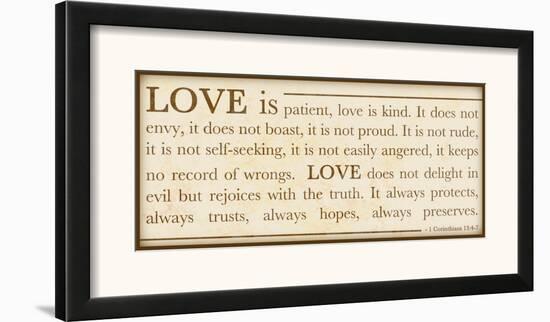 Love is Patient-Anna Quach-Framed Art Print