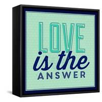 Love Is the Answer 1-Lorand Okos-Framed Stretched Canvas