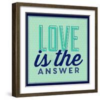 Love Is the Answer 1-Lorand Okos-Framed Art Print