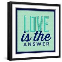 Love Is the Answer 1-Lorand Okos-Framed Art Print