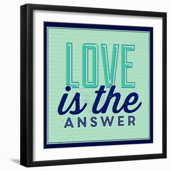 Love Is the Answer 1-Lorand Okos-Framed Art Print