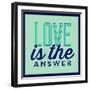 Love Is the Answer 1-Lorand Okos-Framed Art Print