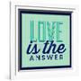 Love Is the Answer 1-Lorand Okos-Framed Art Print