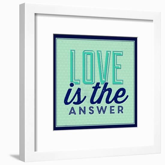 Love Is the Answer 1-Lorand Okos-Framed Art Print