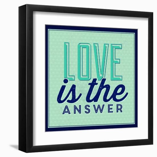 Love Is the Answer 1-Lorand Okos-Framed Art Print