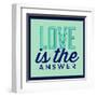 Love Is the Answer 1-Lorand Okos-Framed Art Print