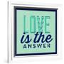 Love Is the Answer 1-Lorand Okos-Framed Art Print