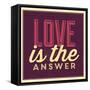 Love Is the Answer-Lorand Okos-Framed Stretched Canvas