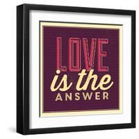 Love Is the Answer-Lorand Okos-Framed Art Print