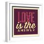 Love Is the Answer-Lorand Okos-Framed Art Print