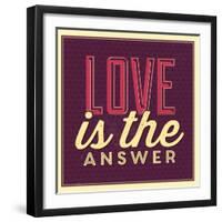 Love Is the Answer-Lorand Okos-Framed Art Print