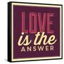 Love Is the Answer-Lorand Okos-Framed Stretched Canvas