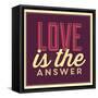 Love Is the Answer-Lorand Okos-Framed Stretched Canvas