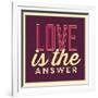 Love Is the Answer-Lorand Okos-Framed Art Print