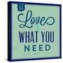 Love Is What You Need 1-Lorand Okos-Stretched Canvas