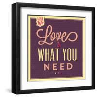 Love Is What You Need-Lorand Okos-Framed Art Print