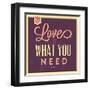 Love Is What You Need-Lorand Okos-Framed Art Print