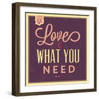 Love Is What You Need-Lorand Okos-Framed Art Print