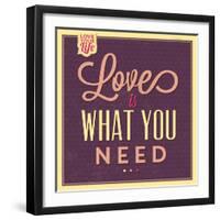 Love Is What You Need-Lorand Okos-Framed Art Print
