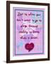Love Is When You Don’T Want to Go to Sleep-Cathy Cute-Framed Giclee Print
