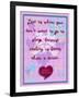 Love Is When You Don’T Want to Go to Sleep-Cathy Cute-Framed Giclee Print