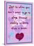 Love Is When You Don’T Want to Go to Sleep-Cathy Cute-Stretched Canvas