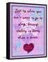 Love Is When You Don’T Want to Go to Sleep-Cathy Cute-Framed Stretched Canvas