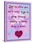 Love Is When You Don’T Want to Go to Sleep-Cathy Cute-Stretched Canvas