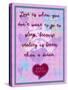 Love Is When You Don’T Want to Go to Sleep-Cathy Cute-Stretched Canvas