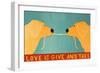 Love Is Yellow Goldens-Stephen Huneck-Framed Giclee Print