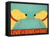 Love Is Yellow Yellow-Stephen Huneck-Framed Stretched Canvas