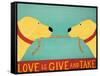Love Is Yellow Yellow-Stephen Huneck-Framed Stretched Canvas