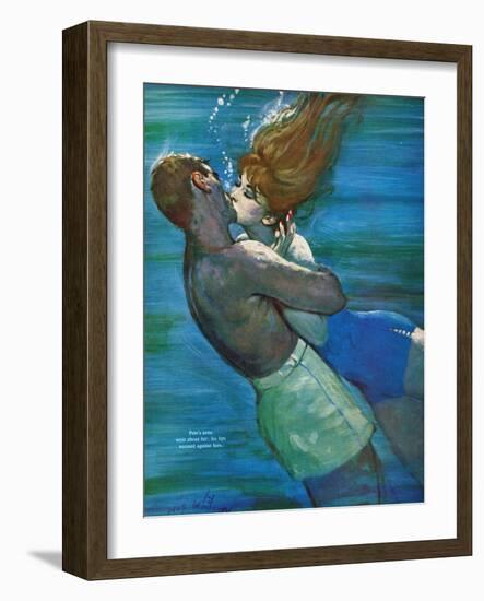 Love Isn't Logical - Saturday Evening Post "Leading Ladies", December 5, 1959 pg.23-Coby Whitmore-Framed Giclee Print