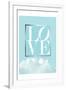 Love Joy Geo Turquoise 1-Urban Epiphany-Framed Art Print