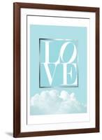 Love Joy Geo Turquoise 1-Urban Epiphany-Framed Art Print