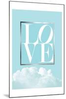 Love Joy Geo Turquoise 1-Urban Epiphany-Mounted Art Print