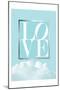 Love Joy Geo Turquoise 1-Urban Epiphany-Mounted Art Print