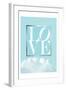 Love Joy Geo Turquoise 1-Urban Epiphany-Framed Art Print