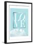 Love Joy Geo Turquoise 1-Urban Epiphany-Framed Art Print