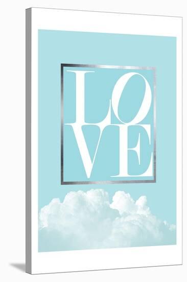 Love Joy Geo Turquoise 1-Urban Epiphany-Stretched Canvas