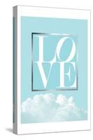 Love Joy Geo Turquoise 1-Urban Epiphany-Stretched Canvas