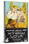 LOVE, l-r: Roscoe 'Fatty' Arbuckle, Winifred Westover on poster art, 1919-null-Stretched Canvas