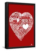 Love Languages Text Poster-null-Framed Poster