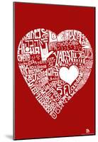 Love Languages Text Poster-null-Mounted Poster