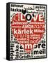 Love Languages-Carole Stevens-Framed Stretched Canvas